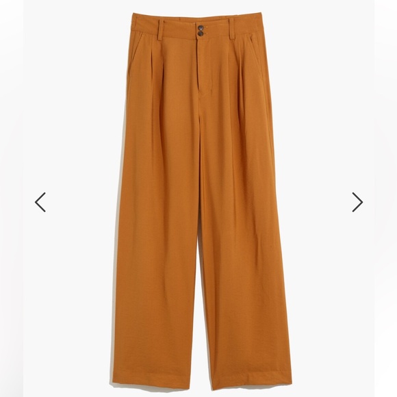 NWT • Madewell • Drapey Pleated Wide Leg Pants - Picture 4 of 10